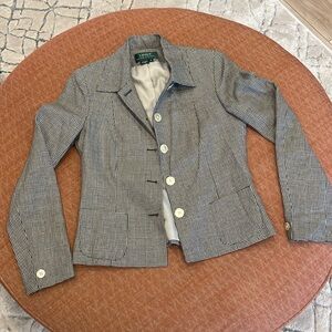 Women’s Ralph Lauren vintage blazer. Houndstooth size 6